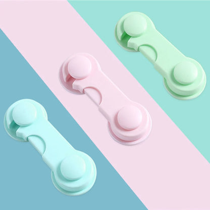 multi-function security protection locks baby safety cabinet drawer door buckle home white toilet refrigerator lock 3pcs/5pcs