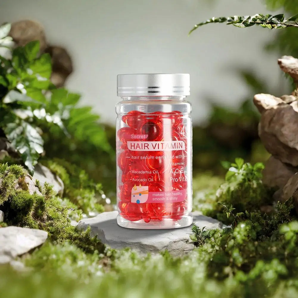 Smooth Silky Hair Vitamin Capsule Keratin Complex Oil Hair Care Repair Damaged Hair Serum Nourishing Moroccan Hair Oil