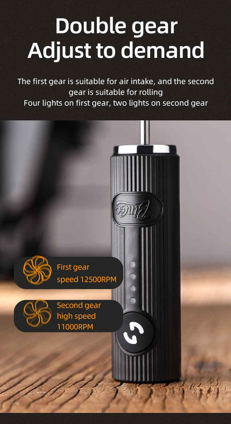 Bincoo New Milk Foamer Coffee Whisk Mixer Electric Blender Egg Beater Mini Frother Handle Stirrer Cappuccino Maker Cooking Tools