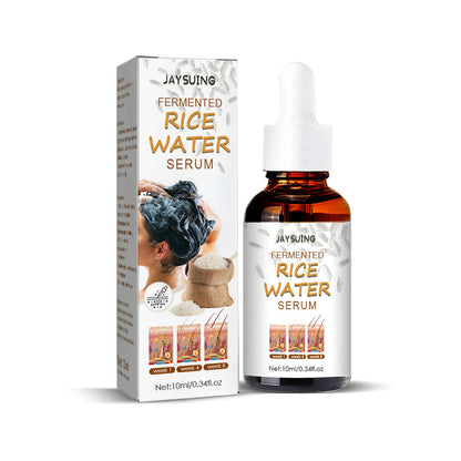 jaysuing fermented rice water hair serum gentle moisturizing hair growth hair repair frizz perm damage serum