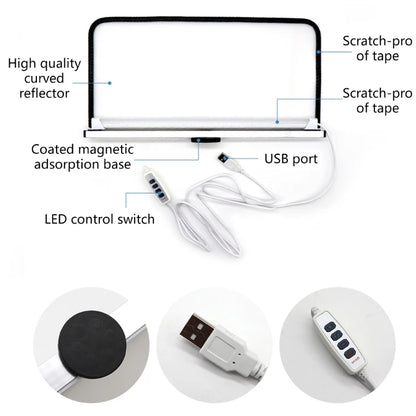 Striped Flexible Foldable Paintless Dent Repair Lined Light Reflector Board Dent Panel Portable Reflector Board Led