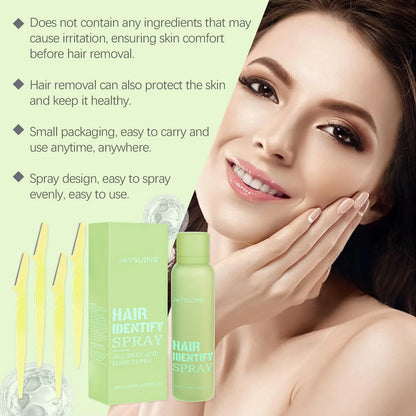 Hair Growth Inhibitor Face Hair Identifier Spray Shaving Dermaplaning Non-irritating Slow Regrowth Permanent Hair Removal Spray