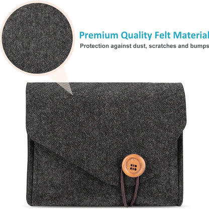 Portable Felt Electronics Accessories Organizer - Power Adapter & USB Cable Storage Case for Travel