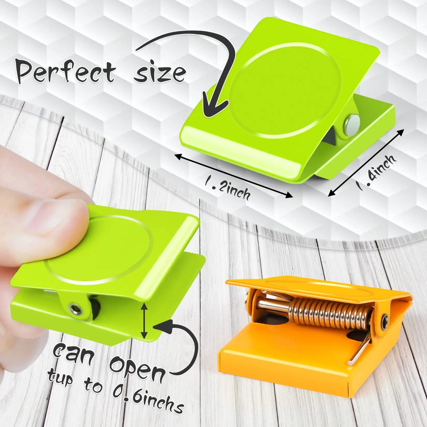 Fridge Magnetic Clips Heavy Duty Refrigerator Magnets Clips Whiteboard Multi Color Metal Magnetic Clamp