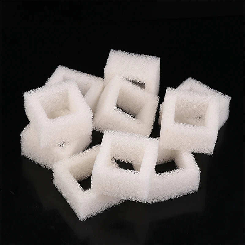 10Pcs Cat Water Fountain Water Pump Foam Filters Compatible With Square Dispensers Pre-Filtered For Fresh & Clean Drinking Water