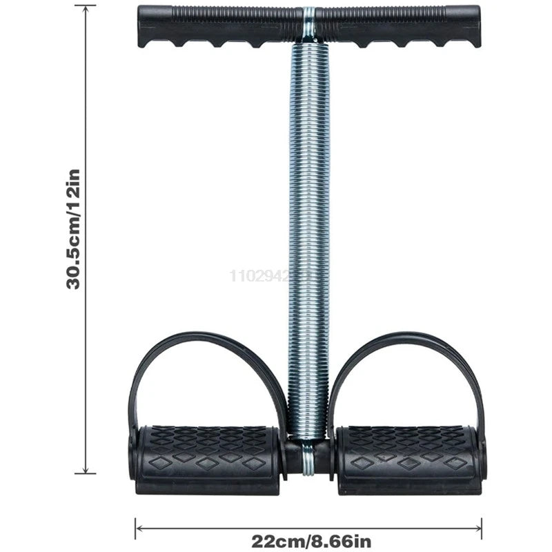 Elastic Sit Up Pull Rope Pedal Resistance Band Powerful Spring Drawstring Tummy Trimmer Equipment for Home Gym Bodybuilding