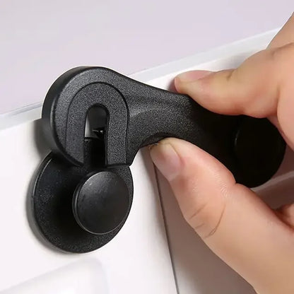 Multifunctional Safety Cabinet Door Lock Baby Safety Drawer Door Buckle Anti-Pinch Home White Bathroom Refrigerator Lock