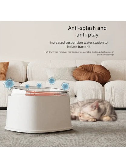 Custom Dog Drinking Water Bowl No Spill Floating Non-Wetting Mouth Cat Slow Anti-Overflow Water Feeding Dispenser Large Capacity