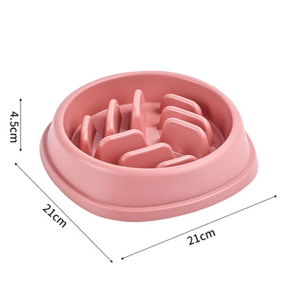 Slow Feeder Dog Bowls Anti-Choking Puzzle Dog Food Bowls, Anti-Slip Interactive Feeding Slow Down Eating, Bloat Stop Maze Dishes