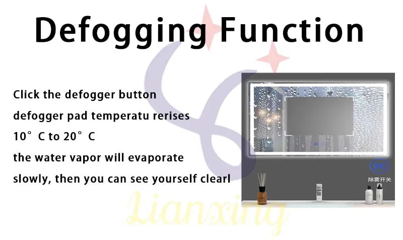 smart switch touch  Strip light controller  smart with anti fog LED dimmable smart  24W led driver switch mirror touch