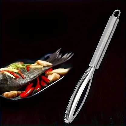 New Stainles Fish Scales Scraping Graters Fast cleaner Remove skin brush Cleaning Scraper Peeler bone scaler Tongs tweezers tool