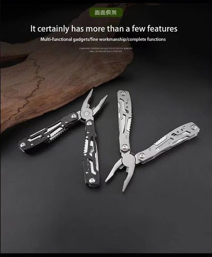 Stainless Steel Pliers Outdoor Knife Combination Folding Car Convenient Knife Pliers Pliers Multifunctional Tools