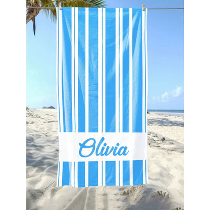 Name Beach Towel Name Custom Absorbent Quick-Drying Bath Towel Lightweight Summer Pool Towel Adult Boys Girls Graduation Gifts