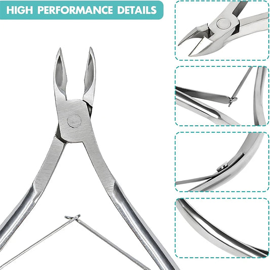 Cutters Tool Cuticle Nippers Nail Manicure Scissors Cuticle Clippers Trimmer Dead Skin Remover Pedicure Stainless Steel
