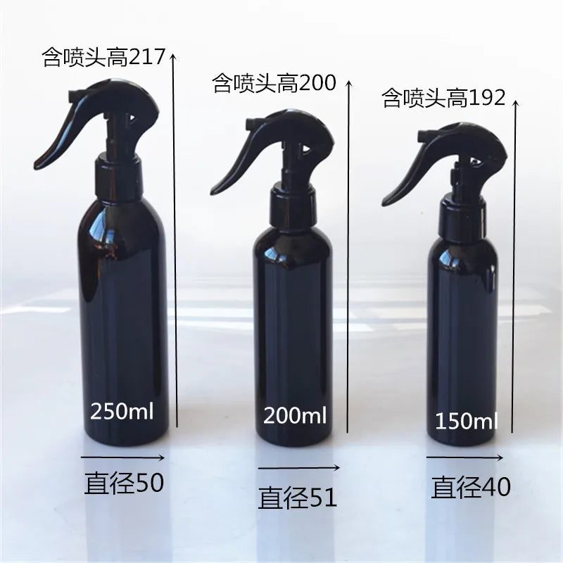 10 pcs Black Spray Bottle With Trigger Sprayer 100ml 150ml 250ml 300ml 500ml