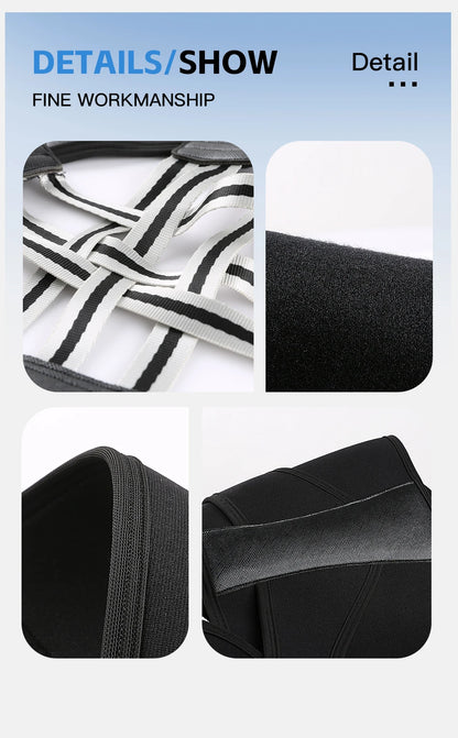 Black Posture Corrector Brace for Women Breathable Elastic Back Posture Correction Belt Adjustable Shoulder for Students