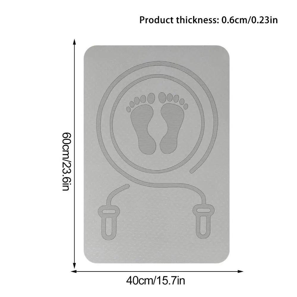 6mm Skipping Rope Mat Anti-noise Jump Rope Mat Exercise Shock Absorption Yoga Mat TPE Skipping Mat Fitness Pad Equipment