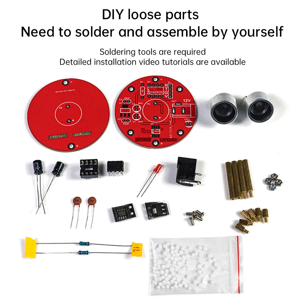 DIY Electronic Kits Ultrasonic Suspension Standing Wave Controller DIY Soldering Acoustic Suspension Science Learn Tool