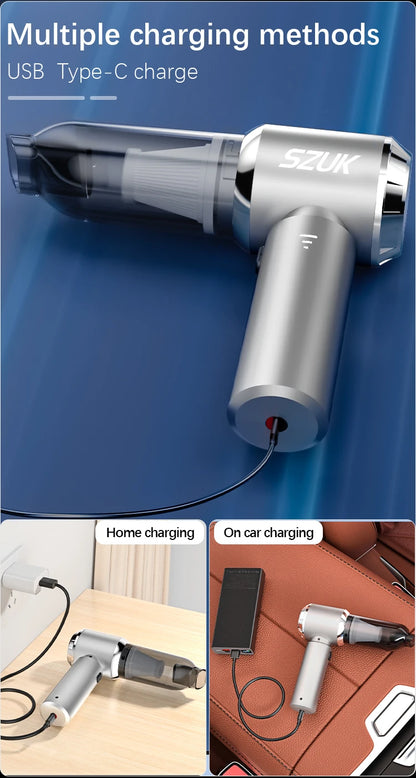 SZUK 985000PA Car Vacuum Cleaner Wireless Mini Handheld Strong Suction Cleaning Machine Portable Vacuum Cleaner for Car Home