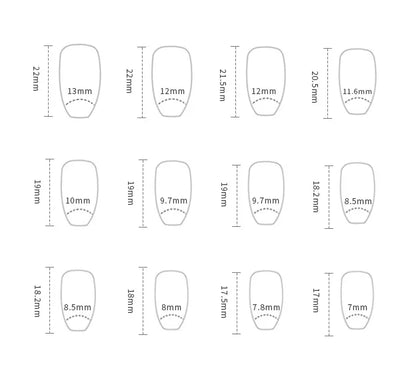 24Pcs Short Almond Press on nails French Tips Press on nails False Nails Simple Rose Full Cover Wearable Fake Nail Tips Art