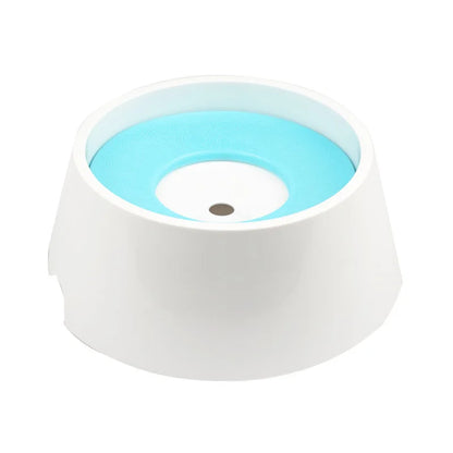 OUWO Pet Water Bowl Float Non Wet Mouth Cat Dog Buoyancy Pet Water With Floating Plates No Spill Water Bowl