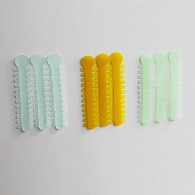 Dental Night-Light Luminous Ligature O Tie /I Tie for Orthodontic Brace Yellow Blue Green Dental Material