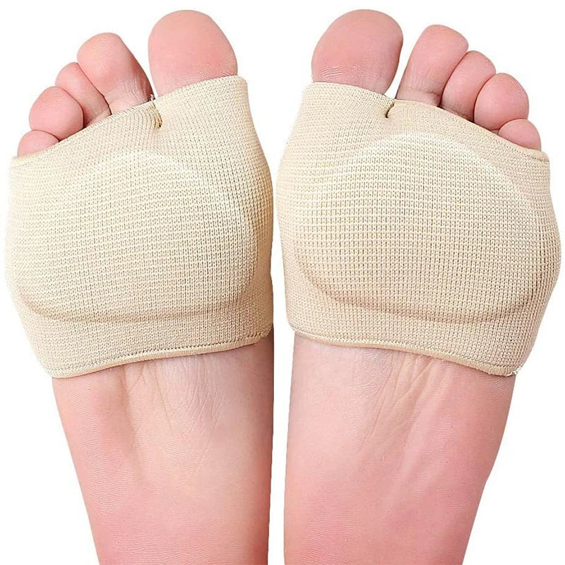 Metatarsal Sleeve Pads Half Toe Bunion Sole Forefoot Gel Pads Cushion Half Sock Prevent Calluses Blisters