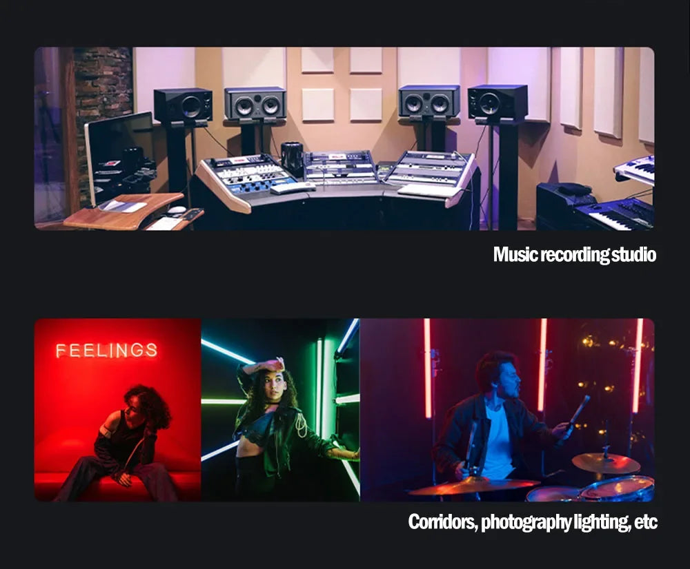 Smart LED Wall Light RGB IC Strip DIY Atmosphere Night Light APP Music Party TV Backlight Bedroom Game Room Decor Night Lights