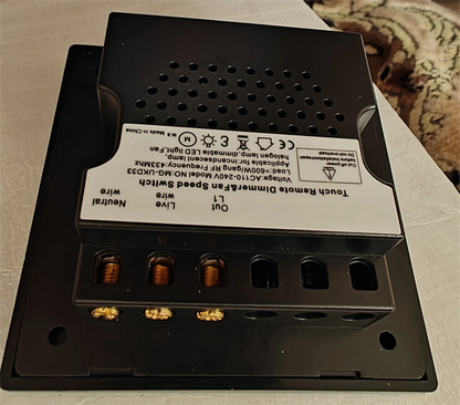 Smart Home EU Dimmer Switch White Crystal Glass Wireless Remote Control Light Dimmer Switch 500W,110-240V RF Switch 220V