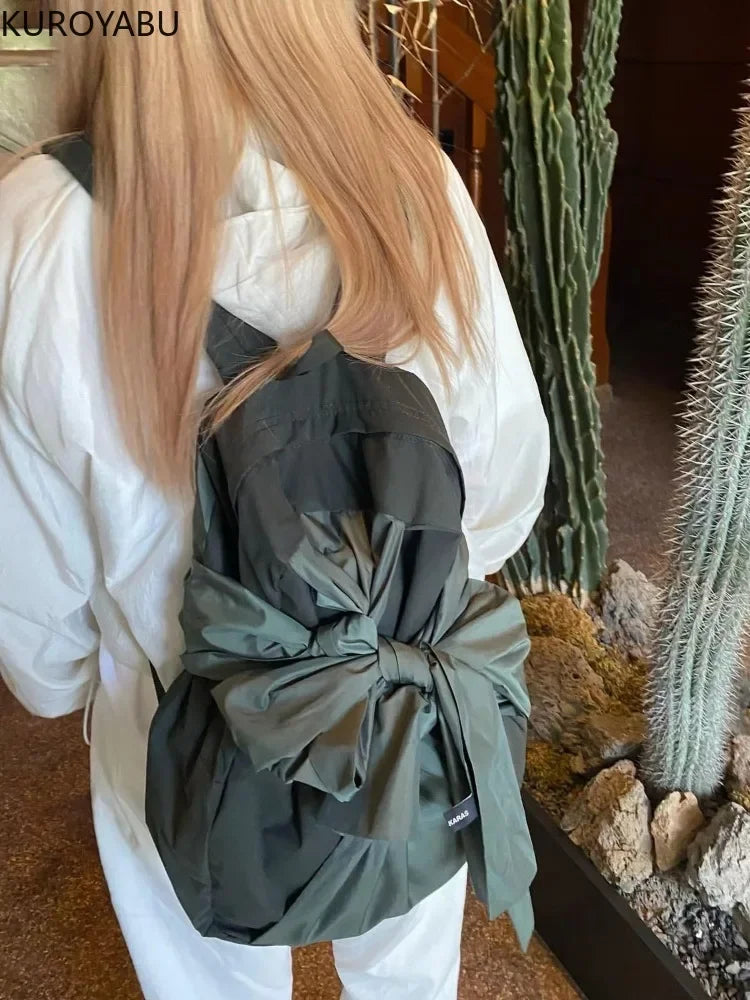Fashion Backpacks School Backpack for College Students 2025 New Arrive Large Capacity Bags Bandage Bow Casual Y2k Backpacks