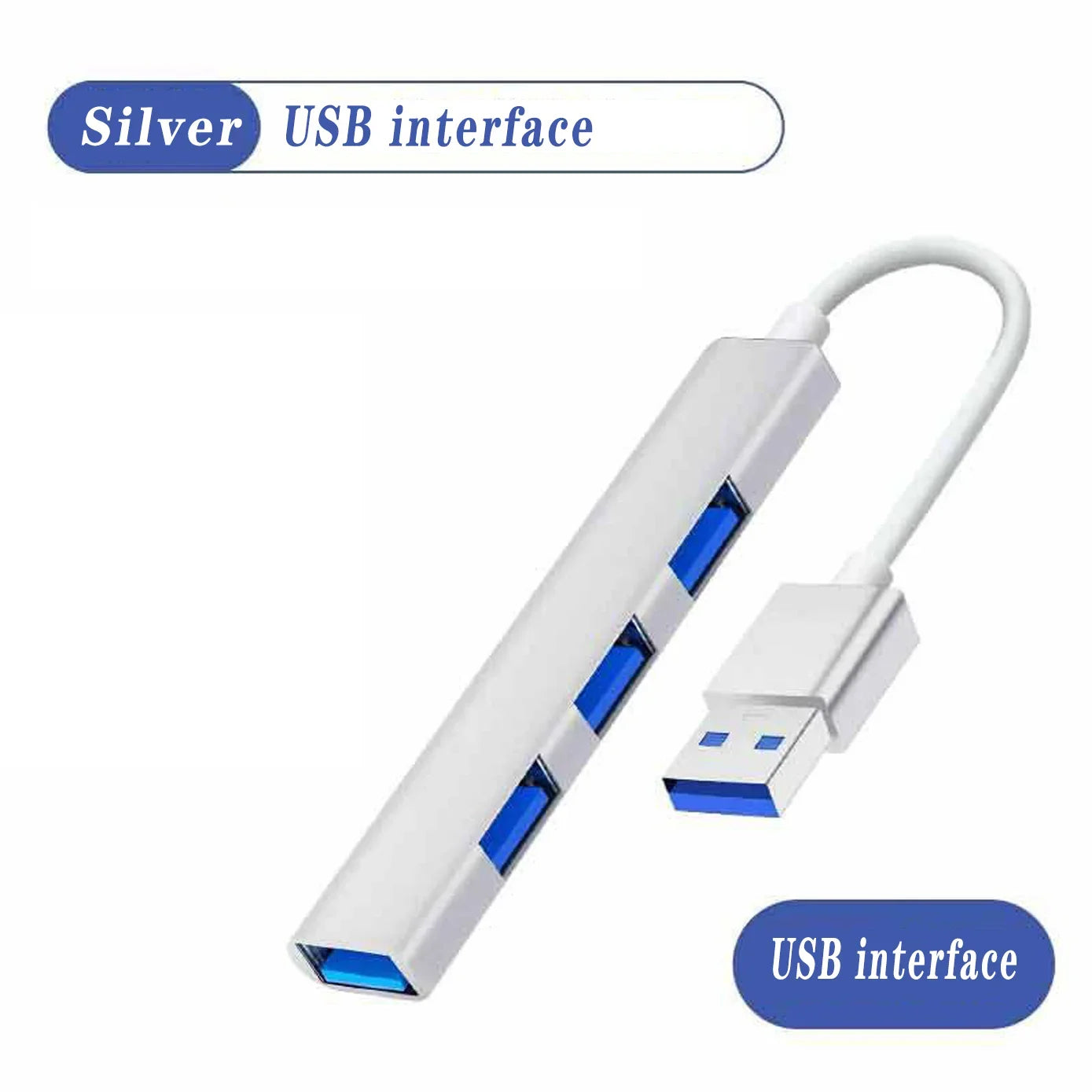 USB 3.0 Power Adapter 4/7 Port Multi USB Splitter Hub 3.0 USB Hub Multiple Expander Switch 30CM Cable Hub Docking Stations
