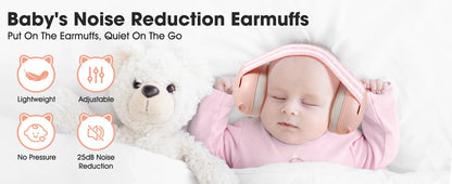 C10 Baby Ear Protection for Newborn Noise Cancelling Headphones for Babies Noise ReductionEarmufs Travel Gift