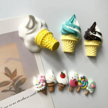 Ice Cream Food Fridge Magnets, Home Decoration Magnets, Cute Magnet Photos for Fixation