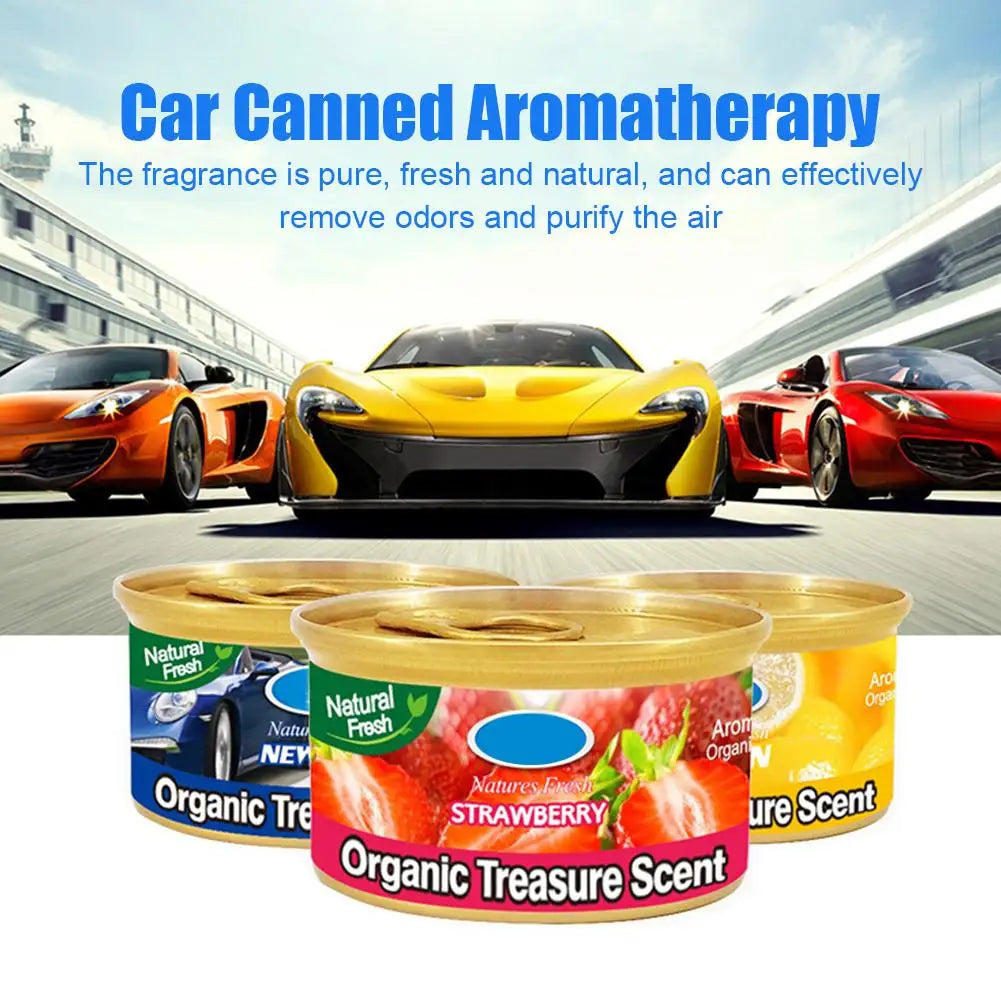 Car Air Freshener Odor Eliminator Canned Strawberry Fragrance Essential Long-Lasting Strong Aromatherapy For Car Interior Decora