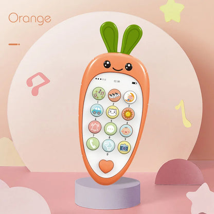 Baby Phone Toy Music Sound Telephone Sleeping Toys With Teether Simulation Phone Kids Infant Early Educational Toy Kids Gifts