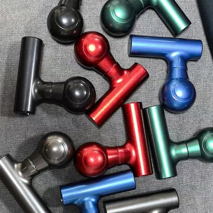 Portable electric massage gun high-frequency multifunctional mini fascia gun muscle relaxation massager fitness device