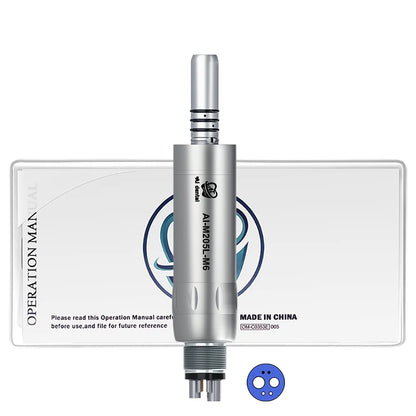 LED Illumination Dental Low Speed Air Motor With Micro Power Generator E-type 2/4/6 Hole Internal Water Spray AI-M205LG