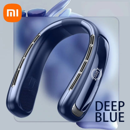 Xiaomi Portable Neck Fan Smart Digital Display Power Ventilador Rechargeable Outdoor Bladeless Silent Electric Neck Fan Cooler
