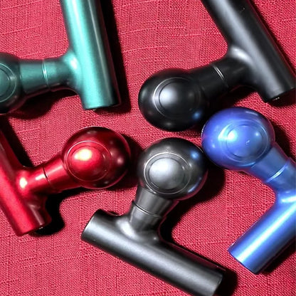 Portable electric massage gun high-frequency multifunctional mini fascia gun muscle relaxation massager fitness device