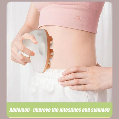 Hand Roller Massager for Cellulite Massage,Deep Tissue Massage Ball for Back,Neck,Foot,Shoulder,with 7 360-degree Metal Roller