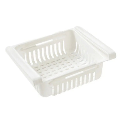 Fridge Organizer Storage Drawer Telescopic Plastic Fruit Vegetable Storage Boxes Kitchen Egg Food Refrigerator Storage Basket