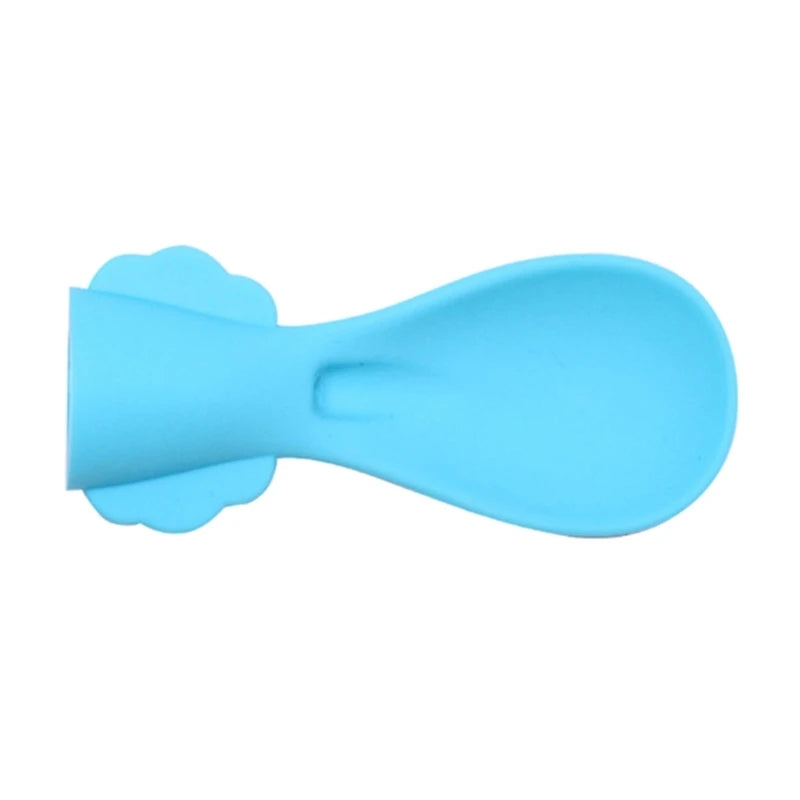 Silicone Baby Pouches Spoon Reusable Weaning Spoons Feeding Spoon Head