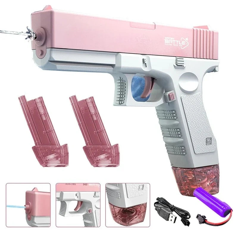 Electric Water Gun Toy Portable Automatic  Electric Burst Water Gun Kids Outdoor Water Toys
