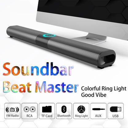 Wireless Soundbar Bluetooth Sound Bar Music System Super Powerful Speaker Wired Surround Stereo Home Theater TV Caixinha De Som