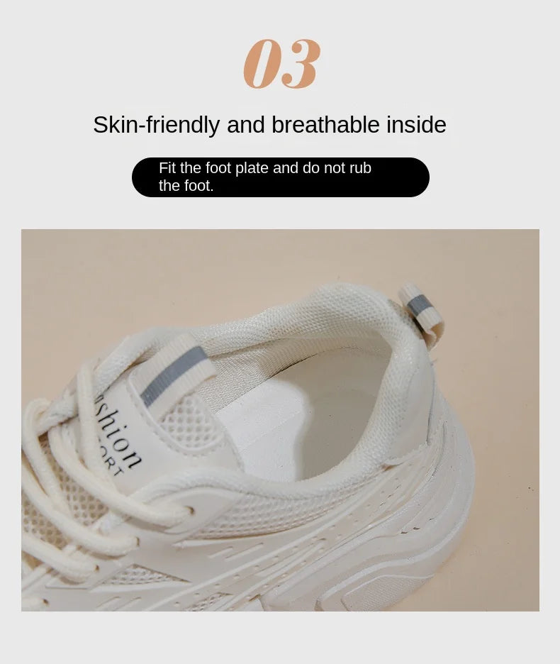 Black Daddy Thick Sole Sneakers Casual Vulcanized Shoes Women High Platform Sneakers Lace Up White Sneakers Women