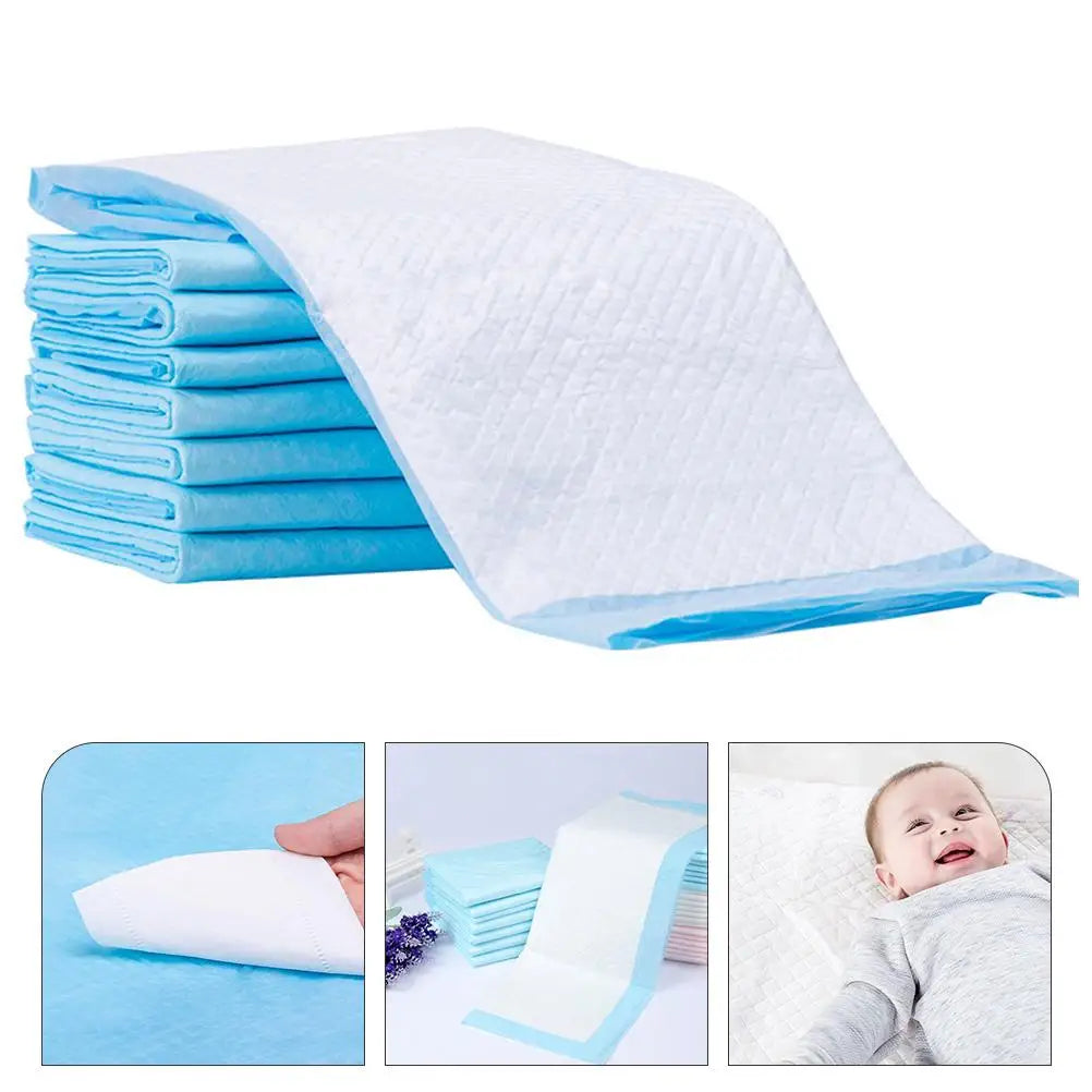 20 Pcs Disposable Changing Pads Urine Pad Breathable Sky Blue Non Woven 50x60cm Baby Newborn Diaper Pad Portable Mat
