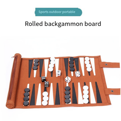 Backgammon Board Game Portable Backgammon Sets for Adults Travel Games Adult Roll Design Children'S Puzzle Game Board