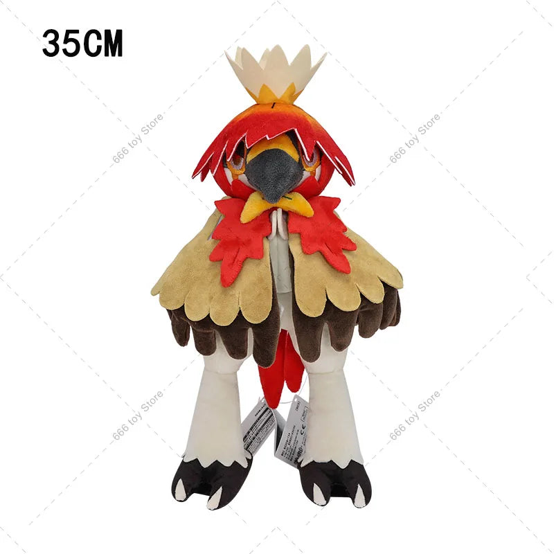 35cm Pokemon Plush Hisuian Decidueye Soft Stuffed Toys Anime Pocket Monster Doll Soft Stuffed Toys Children Kids Birthday Gift