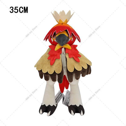 35cm Pokemon Plush Hisuian Decidueye Soft Stuffed Toys Anime Pocket Monster Doll Soft Stuffed Toys Children Kids Birthday Gift