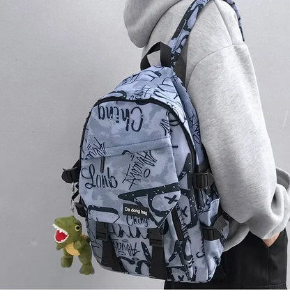 14 inches Large Capacity Leisure travel Backpack Male Cool Men's Casual College Student Schoolbag Males Junior Student